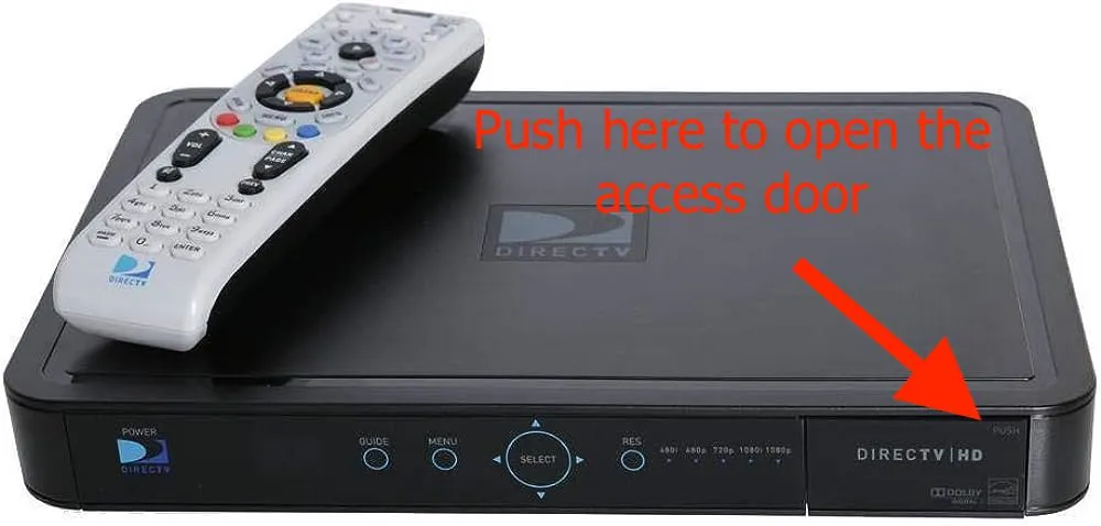 How to reset the receiver box