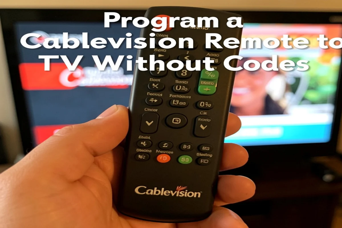 Program a Cablevision Remote to TV Without Codes