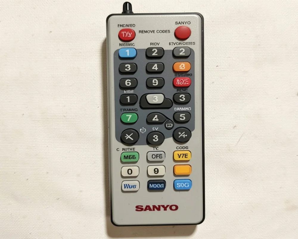 Sanyo TV remote codes 3-digit