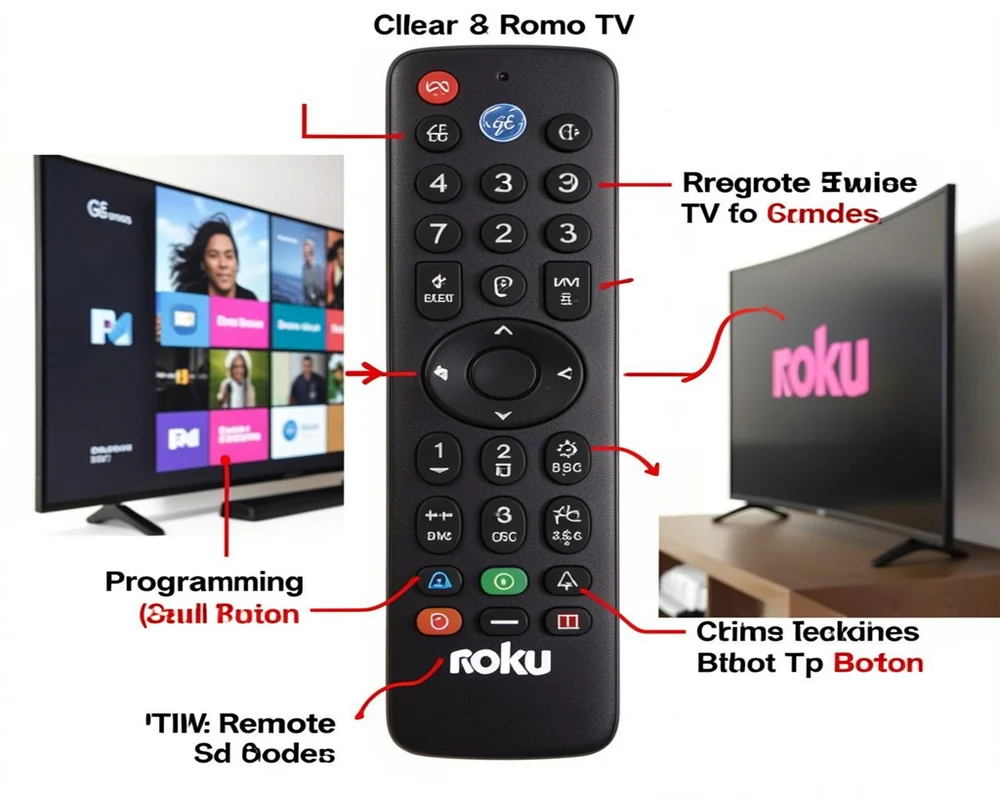 How to program a GE remote to Roku TV without codes
