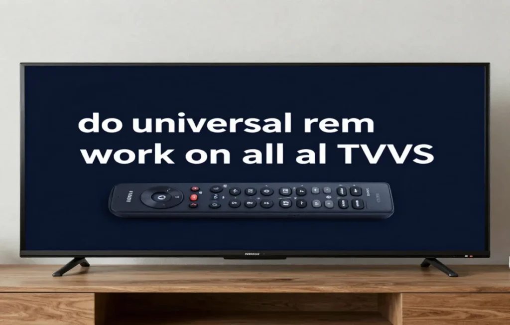 do universal remotes work on all tvs