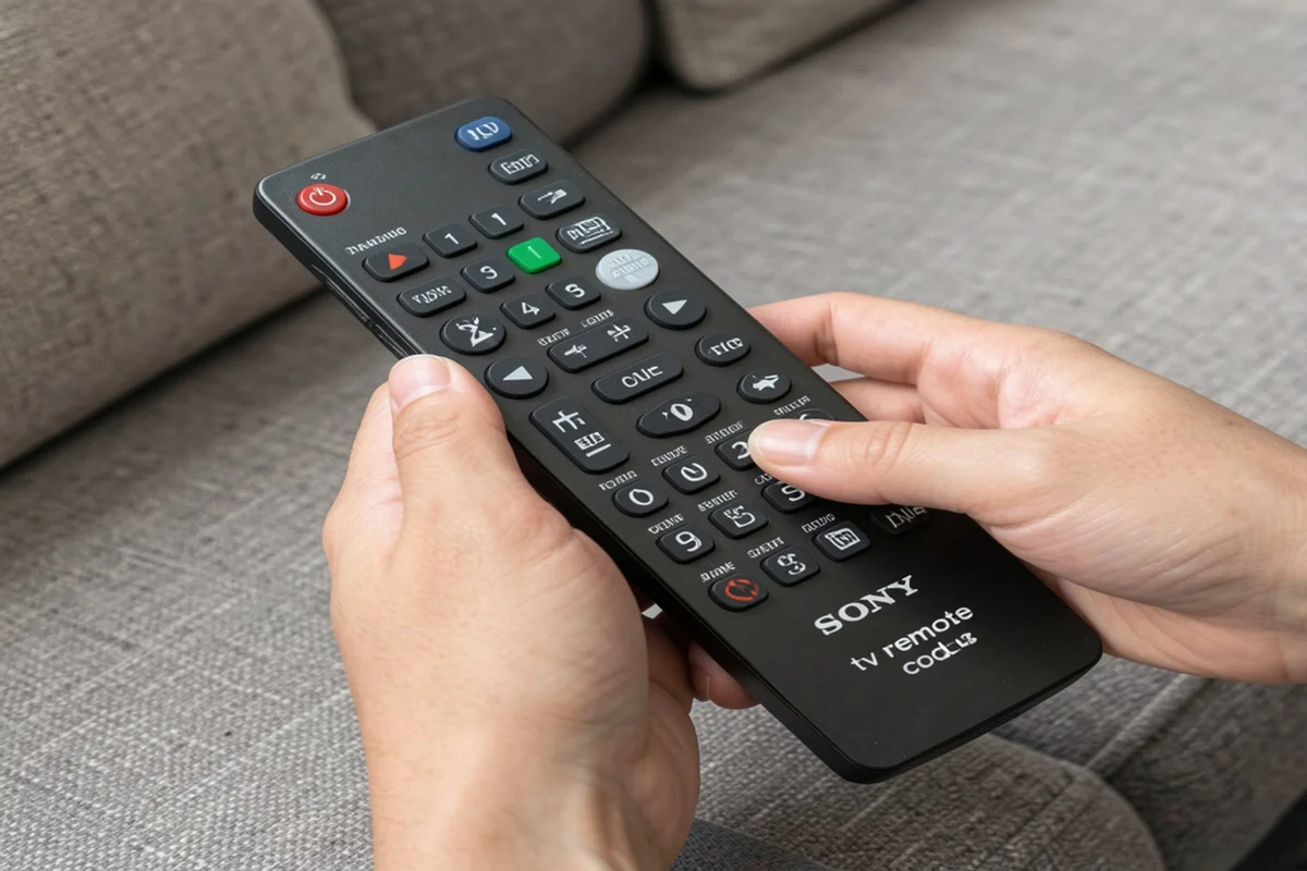 sony tv remote code
