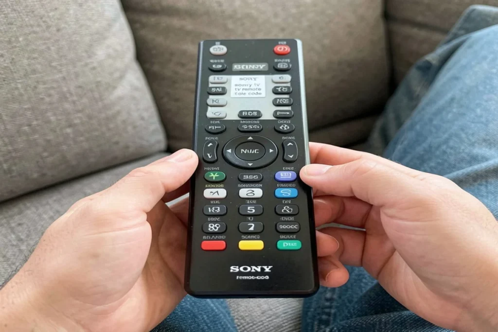 sony tv remote code