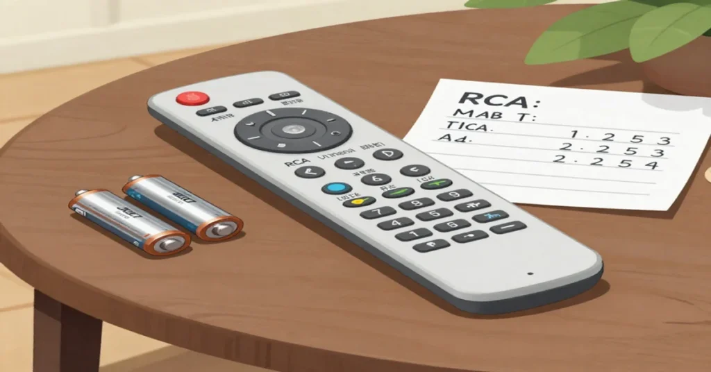 rca remote codes for sony tv