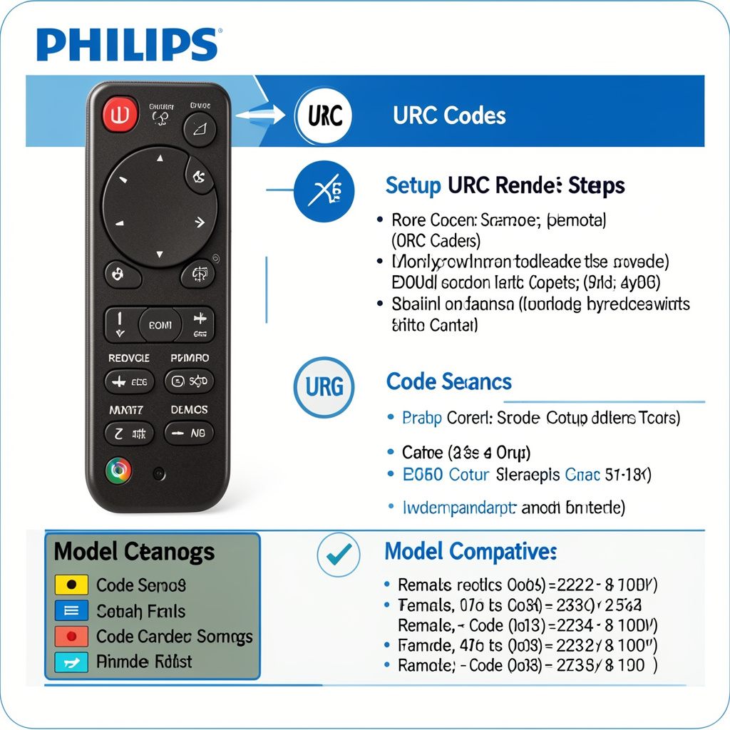 philips urc codes​