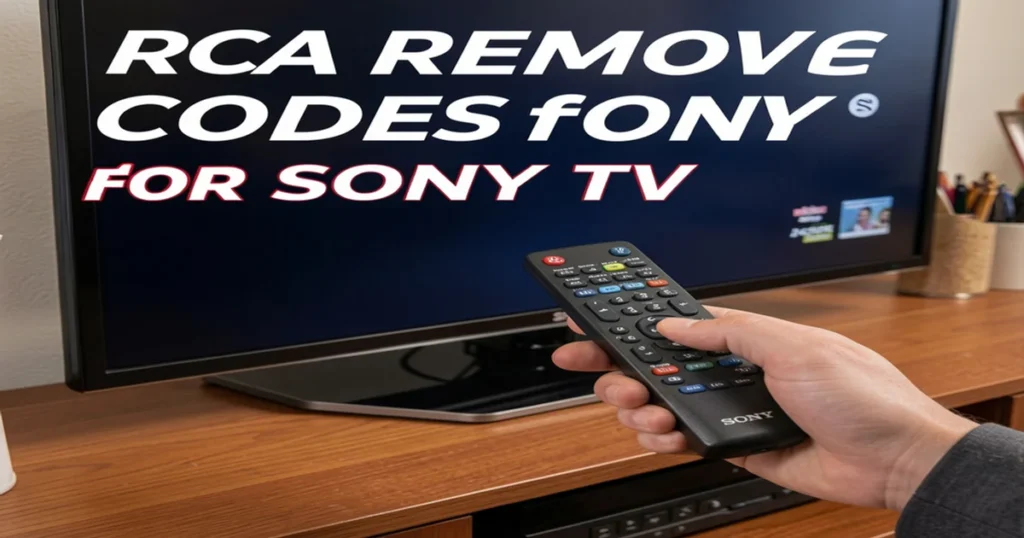 RCA Remote Codes for Sony TV Complete Setup Guide