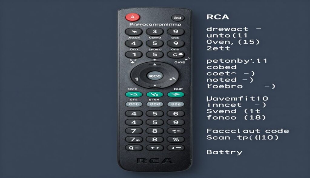 RCA remote programming