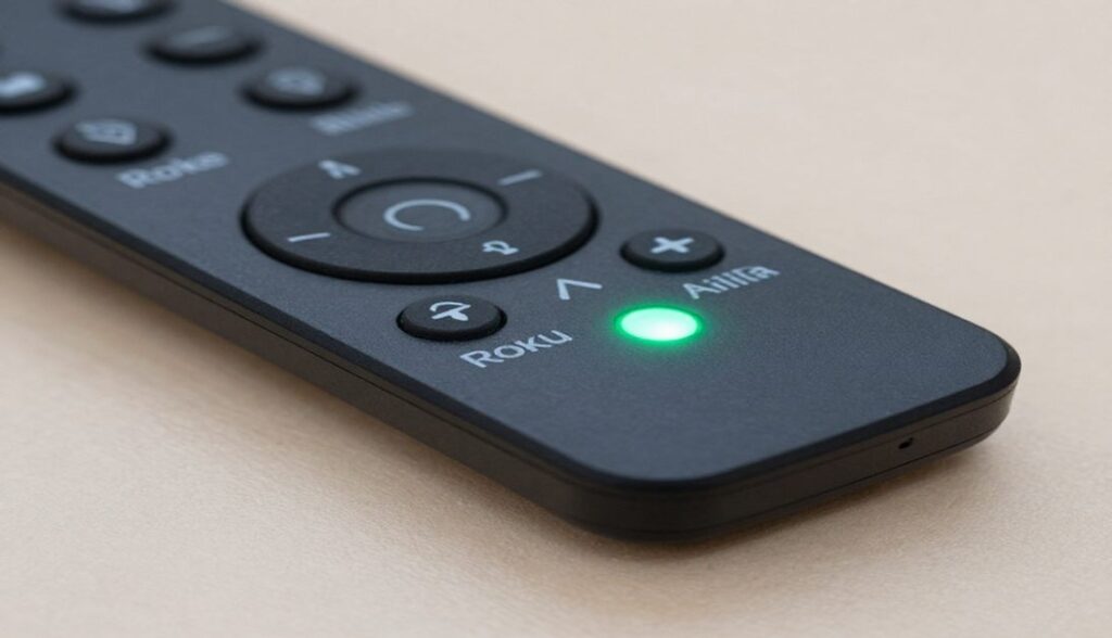 Roku remote blinking green